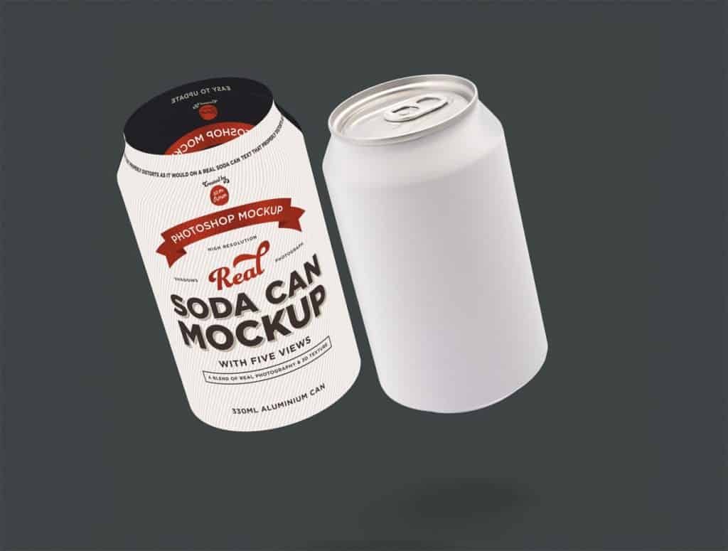 Use to create photorealistic presentations, advertisements, posters and much . Soda Can Mockup For Photoshop Combines Real Photography With 3d
