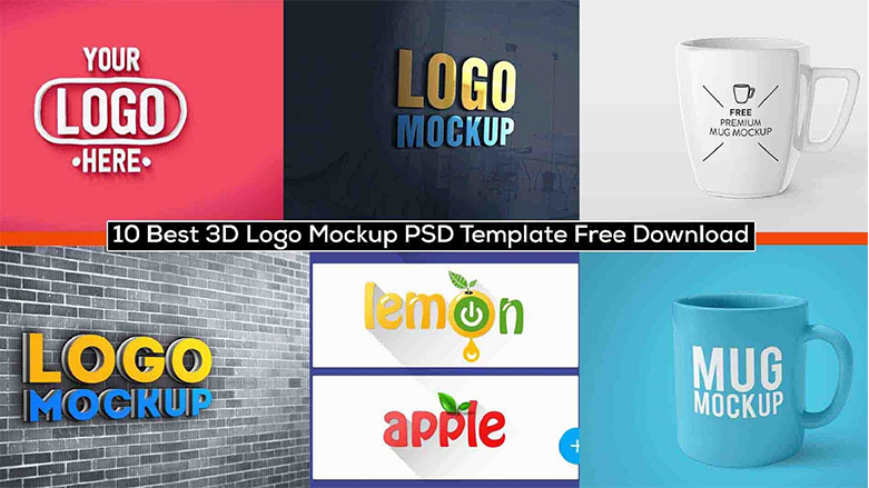 Mockups gives an idea to the client that how the designed logo will look on different . 10 Best 3d Logo Mockup Psd Template Free Download Photoshop Dream