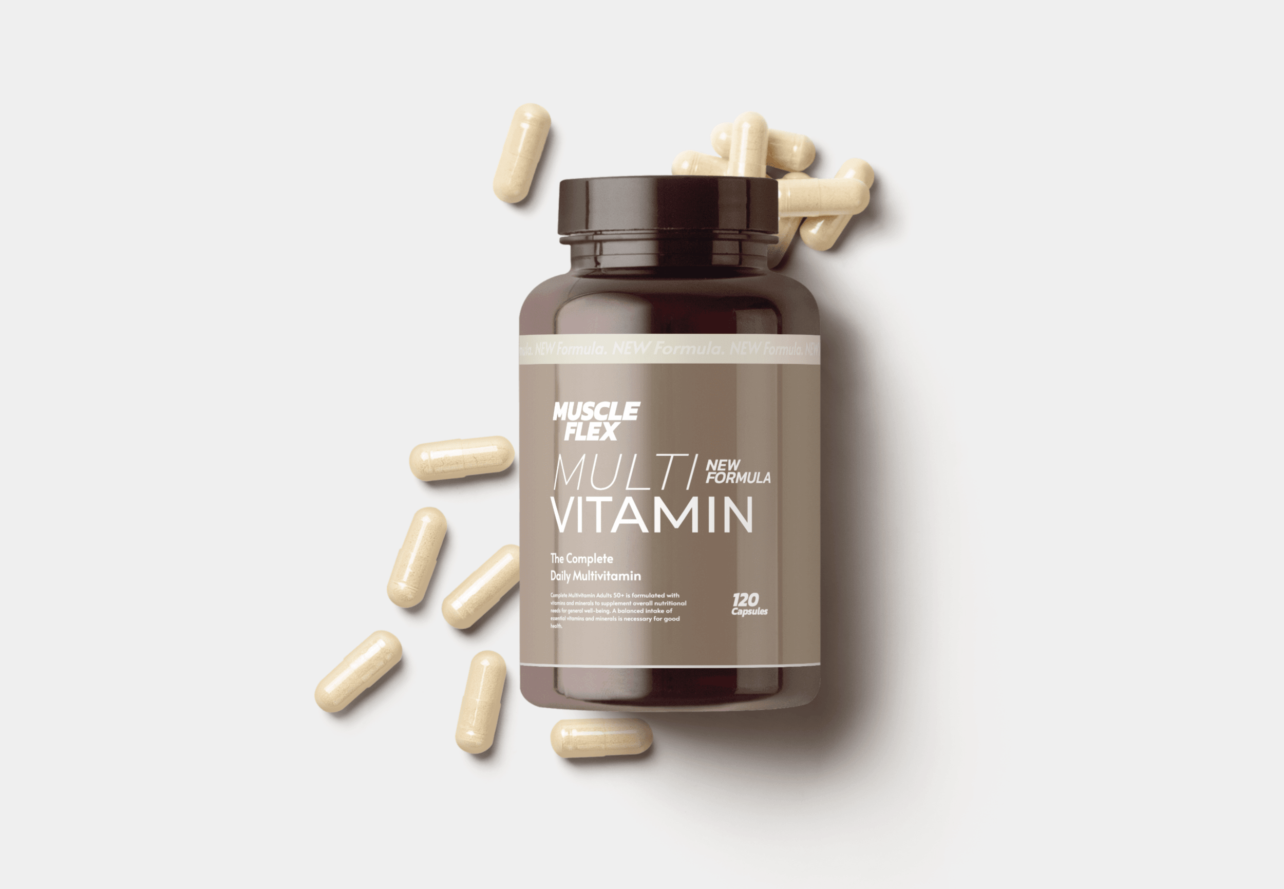 They are all isolated for an easy editing experience using smart objects. Pill Supplement Mockup Scene