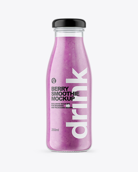 Huge selection of colors & fonts for neon light signs. Berry Smoothie Bottle Mockup