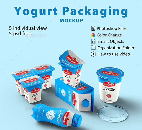 14+ Download Yogurt Packaging Mockup Free&nbsp;PSD