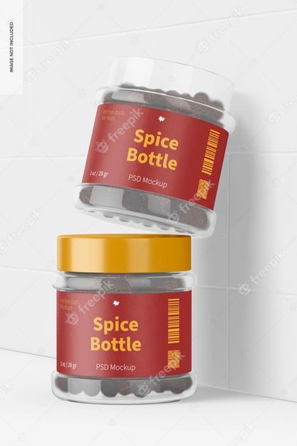 50+ Download Spice Jar Mockup Free&nbsp;PSD