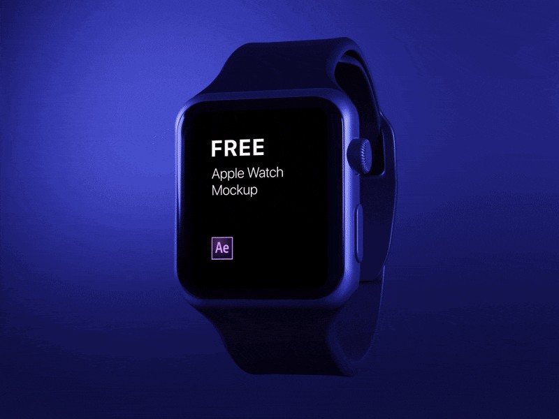 A realistically rendered mock up of an apple watch with a black or white wristband. Free Apple Watch Mockup Psd Sketch December 2021 Ux Planet